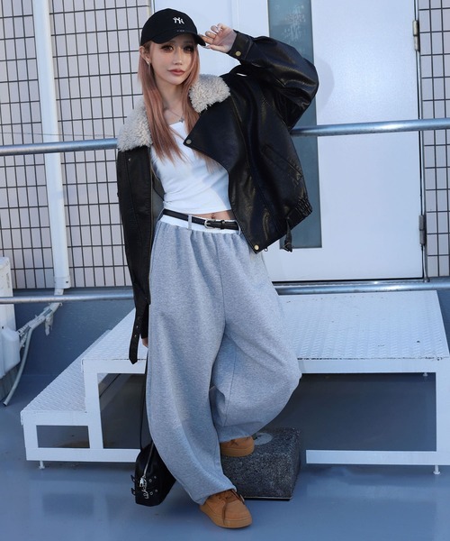 BLACK QUEEN（ブラッククイーン） ワイドパンツ スウェットパンツ