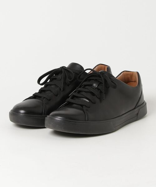 Clarks（クラークス）　ブラックレザー　ビジネススニーカー Clarks（クラークス） レザーシューズ 6 ブラック メンズ : ZOZOTOWN