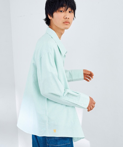 「EDWIN」 長袖シャツ MEDIUM オレンジ メンズ_画像4