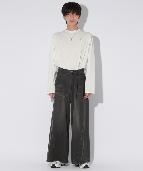 「Anui」 デニムパンツ 5 ブラック レディース_画像6