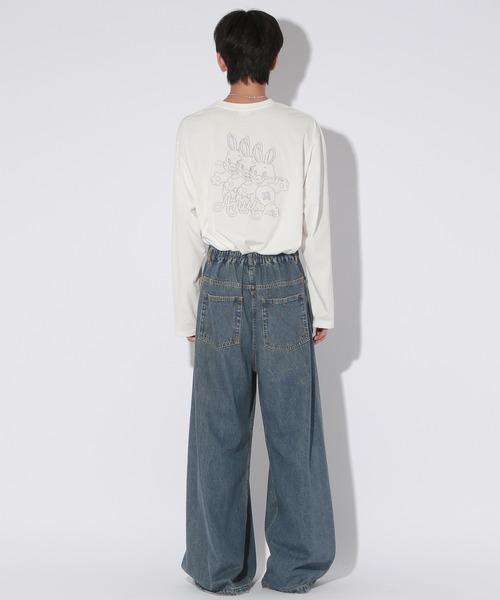 「Anui」 デニムパンツ 5 ブラック レディース_画像9