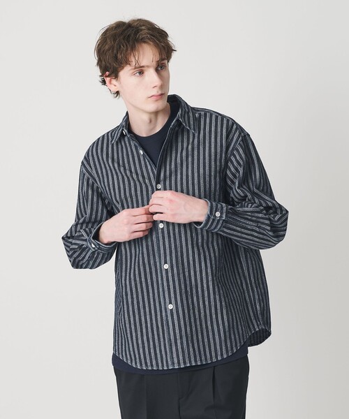 BEAUTY&YOUTH UNITED ARROWS シャツ ストライプ デニム オーバー BEAUTY&YOUTH UNITED ARROWS シャツ ストライプ デニム オーバー