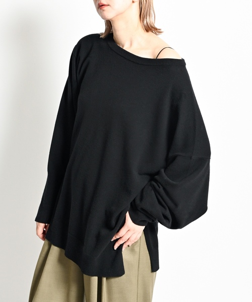 「CITYSHOP」 長袖ニット FREE ブラック レディース_画像5