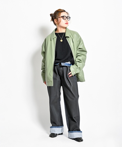 「CITYSHOP」 長袖ニット FREE ブラック レディース_画像8
