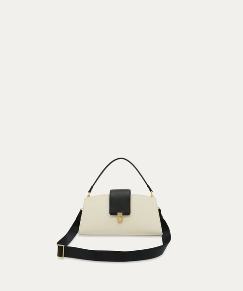 ショルダーバッグ Flap Trapezoid Leather Bag メンズ レディース_8