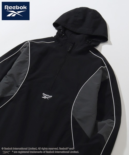「Reebok」 ナイロンブルゾン M ブラック メンズ