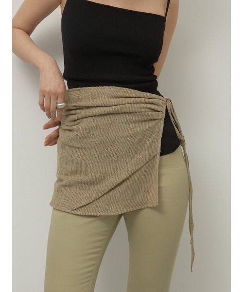 スカート LAPEAUDEGEM dry meshapron skirt la peau de gem（ラポドゥジェム） スカート 「LA PEAU DE GEM」cotton
