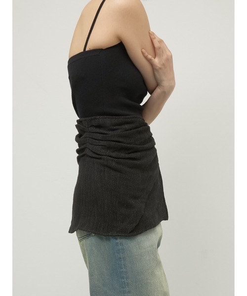 スカート LAPEAUDEGEM dry meshapron skirt la peau de gem（ラポドゥジェム） スカート 「LA PEAU DE GEM」cotton
