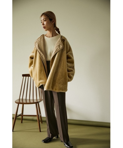 BLACK BY MOUSSY（ブラックバイマウジー） ノーカラージャケット FREE 