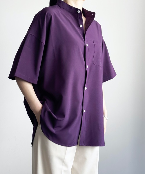 「COMMON WARE」 「HALHAM」半袖シャツ M ホワイト レディース_画像3