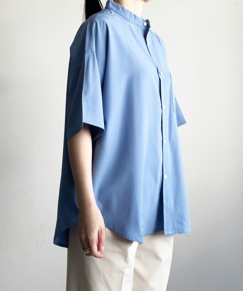「COMMON WARE」 「HALHAM」半袖シャツ M ホワイト レディース_画像7