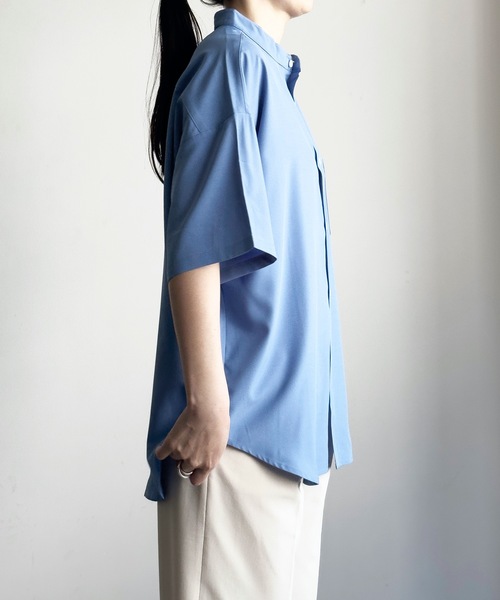 「COMMON WARE」 「HALHAM」半袖シャツ M ホワイト レディース_画像8