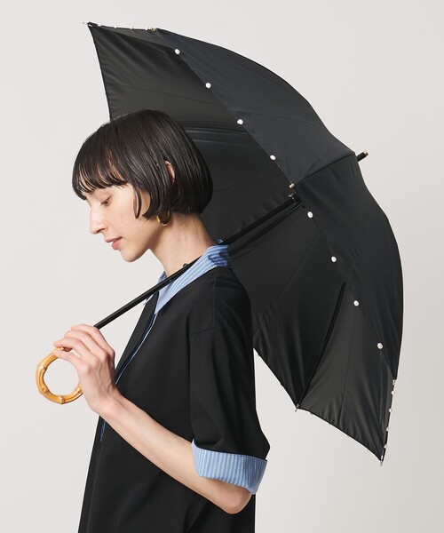 UNITED ARROWS（ユナイテッドアローズ） 日傘 uvカット 傘 無地×淡水