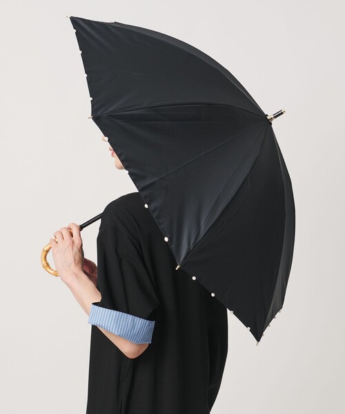 UNITED ARROWS（ユナイテッドアローズ） 日傘 傘 無地×淡水パール 晴雨