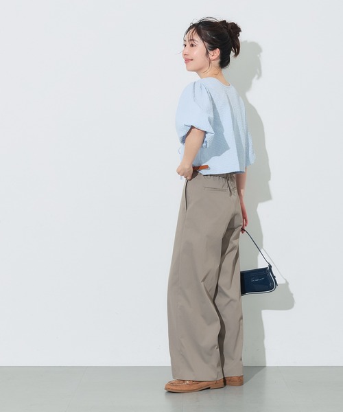 coca（コカ） ワイドパンツ チノパン SOLOTEX(R)使用ツイルチノワイド
