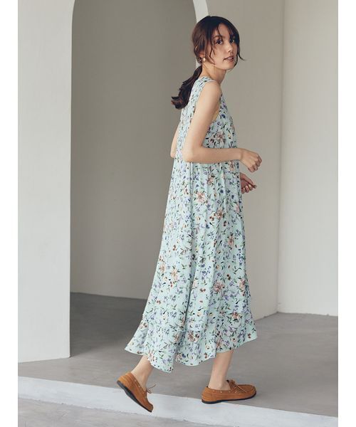 Mila Owen（ミラオーウェン） ノースリーブワンピース 0 ライトブルー