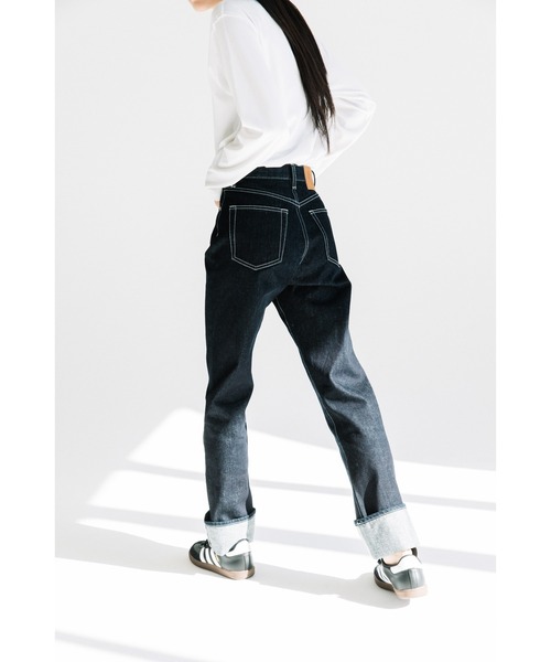 「WCJ」 デニムパンツ 26inch ネイビー レディース_画像2