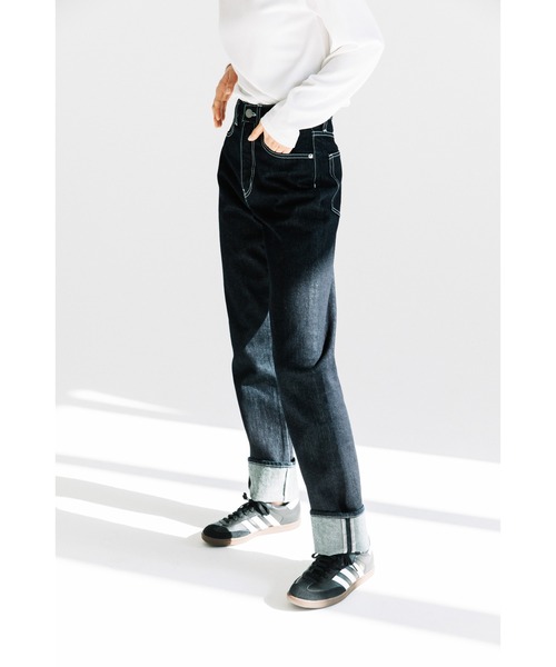 「WCJ」 デニムパンツ 26inch ネイビー レディース_画像5