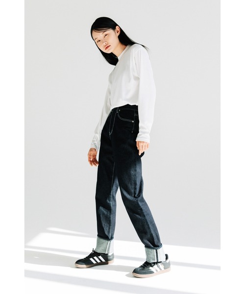 「WCJ」 デニムパンツ 26inch ネイビー レディース_画像6