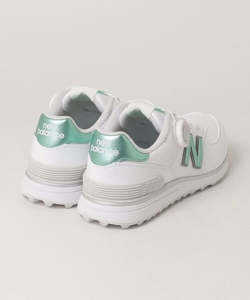 ◆新品◆ニューバランス ゴルフシューズ 574 レディース23.5cm 白に緑 New Balance Golf（ニューバランスゴルフ） ニューバランス シューズ
