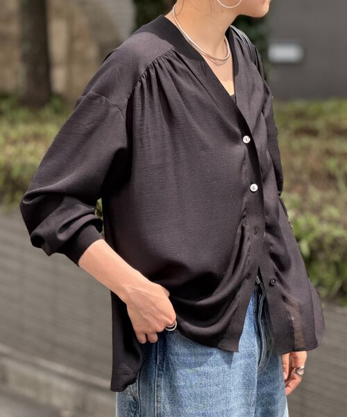「BEARDSLEY」 長袖ブラウス FREE ブラック レディース_画像10