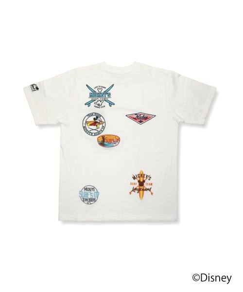 tシャツ サーフミッキー ワッペン刺繍Tシャツ メンズ レディース