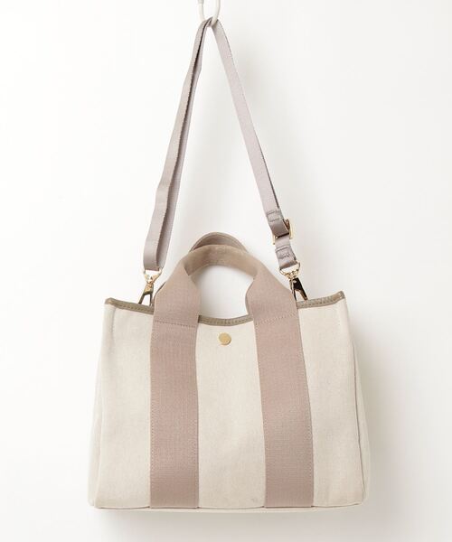 「VIOLAd'ORO」 2WAYバッグ - ベージュ レディース_画像2