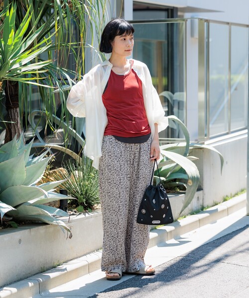 「FREAK'S STORE」 イージーパンツ SMALL キャメル レディース_画像3