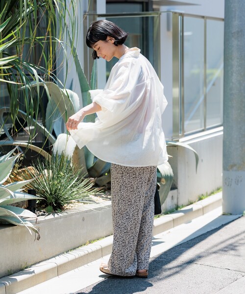 「FREAK'S STORE」 イージーパンツ SMALL キャメル レディース_画像4
