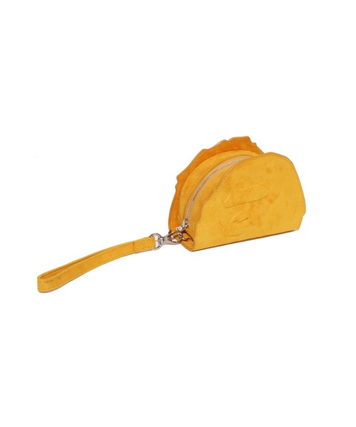 A BATHING APE（アベイシングエイプ） ポーチ APE HEAD SUEDE EMBOSSED