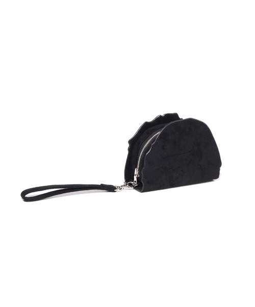 A BATHING APE（アベイシングエイプ） ポーチ APE HEAD SUEDE EMBOSSED