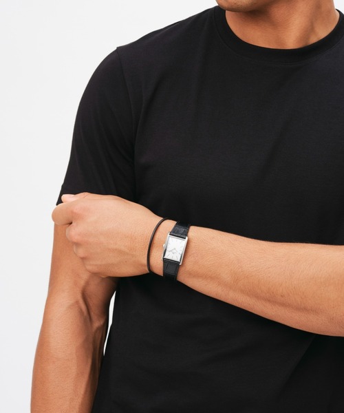 「Daniel Wellington」 ブレスレット 17.5cm ブラック メンズ_画像2
