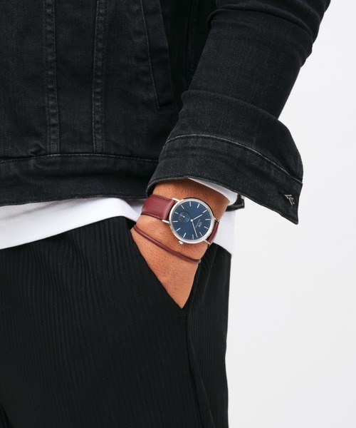 「Daniel Wellington」 ブレスレット 17.5cm ブラック メンズ_画像3