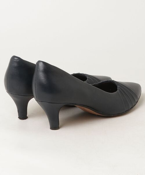 「Clarks」 パンプス 24.5cm ネイビー レディース_画像2