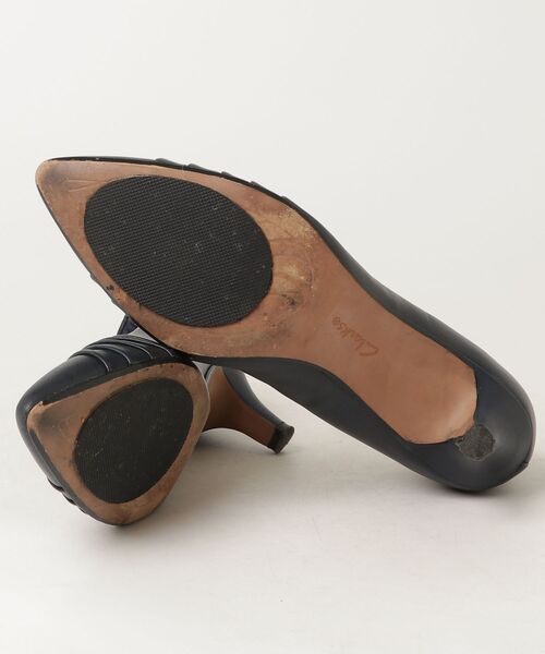 「Clarks」 パンプス 24.5cm ネイビー レディース_画像3