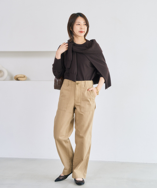 「LE TALON」 フラットパンプス 23cm オートミール レディース_画像7