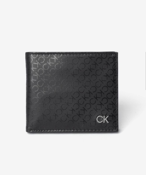 美品   カルバンクライン ブラック 二つ折り財布 Calvin Klein（カルバン・クライン） 二つ折り 二つ折り財布 財布