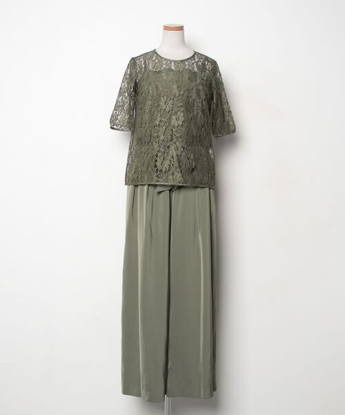 GIRL DRESS FOR NOW 「GIRL」 パンツドレス L カーキ レディース