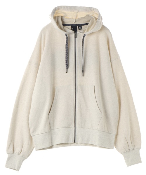 「ROXY」 ジップアップパーカー MEDIUM ベージュ レディース_画像6
