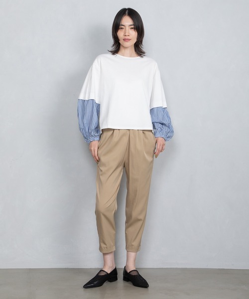 MARECHAL TERRE パンツ ウエストギャザーパンツ レディース