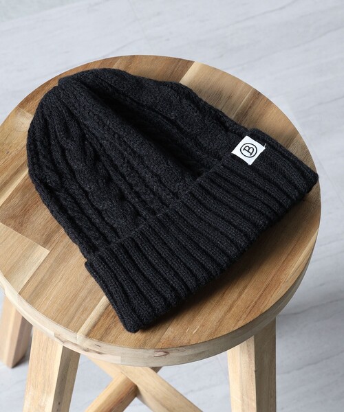 BEAMS HEART ニット帽 ニットキャップ ケーブル編み ワッチ