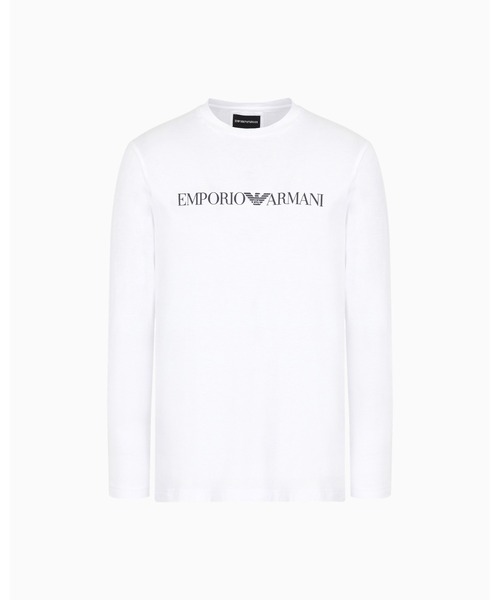 【国内即発】EMPORIO ARMANI ピマジャージー ロゴTシャツ エンポリオ アルマーニ】Tシャツ ピマジャージー製 ロゴ（T