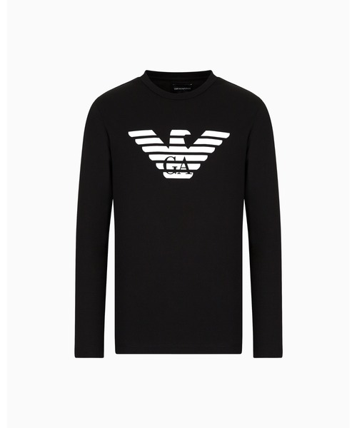 【SEAL限定商品】 EMPORIO アルマーニ」ロゴ付き長袖 「エンポリオ tシャツ ARMANI トップス