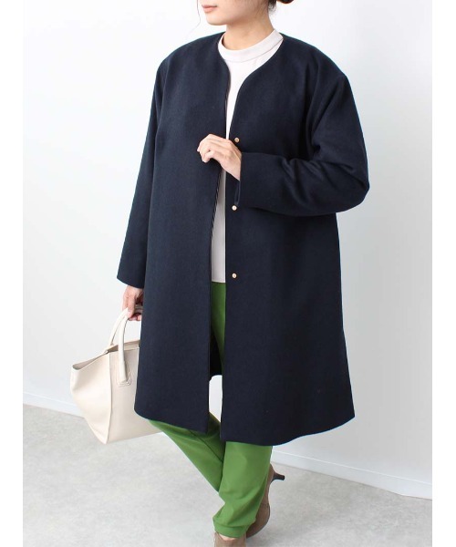 【新品タグ付き】fleur by mint breeze ビッグカラーコート fleur by mint breeze コート アウター 「M〜5L 大きいサイズ