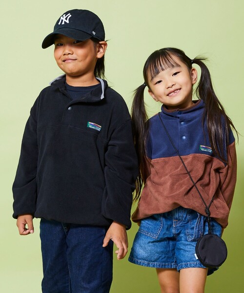 フリースパーカーコート　　刺繍 フリーサイズ SIERRA DESIGNS（シェラデザイン）の「【SIERRA DESIGNS】ジップ