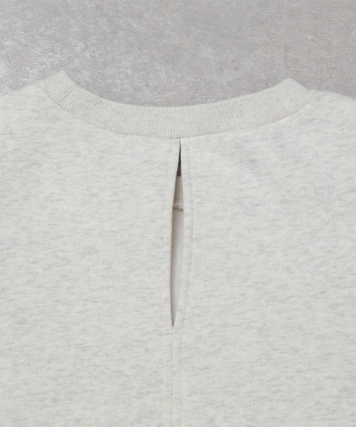 トレーナー スウェット ロゴプリントショート丈裏起毛トップス