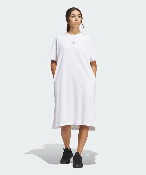 アディダス　シャツ　ワンピース丈 adidas シャツワンピース アディダス ワード Tシャツワンピース