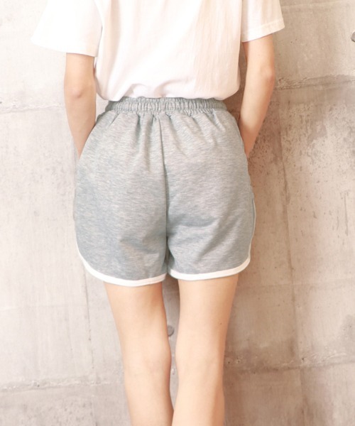 ★SETUP-EXE★STRIPE SHORT PANTS / LIGHT GREY★韓国送料込 setup.exe | STRIPE SHORT PANTS