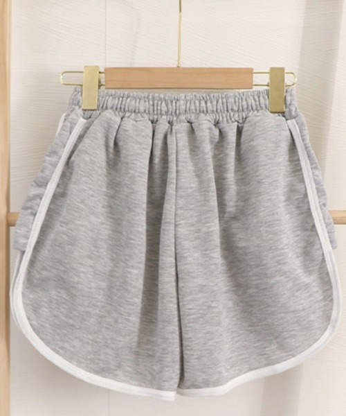 ★SETUP-EXE★STRIPE SHORT PANTS / LIGHT GREY★韓国送料込 miniministore スウェットパンツ ジャージ 韓国ショートパンツ