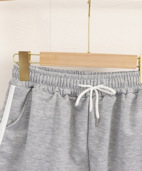 ★SETUP-EXE★STRIPE SHORT PANTS / LIGHT GREY★韓国送料込 setup.exe | STRIPE SHORT PANTS